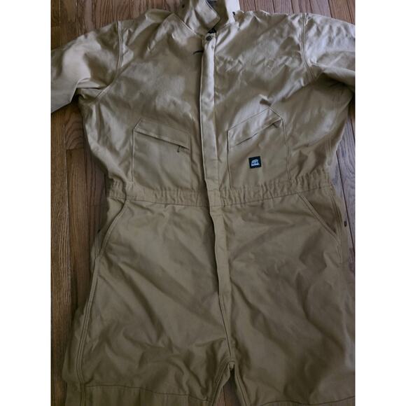 Berne Men’s Duck Insulated Coveralls Size 3XL Tan 56-58 Chest 1417BD Quilted - Picture 6 of 15